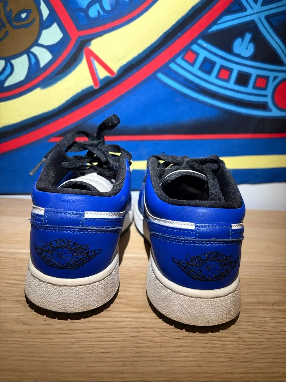 Jordan Kids Low-Top Sneakers in Blue/White